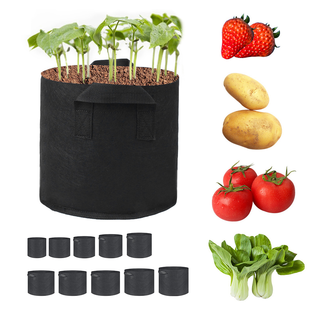 grow bag for vegetable and plants, 1.5 gallon 8x8 grow bag for vegetable and plants, 1.5 gallon 8x8