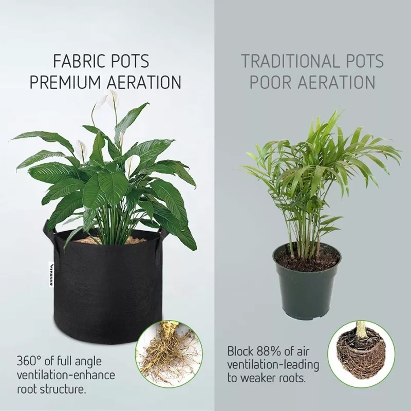 grow bag for vegetable and plants, 1.5 gallon 8x8 grow bag for vegetable and plants, 1.5 gallon 8x8