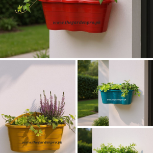 wall mounted plastic pots, pack of 4