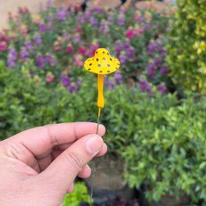 garden decor spiked red
